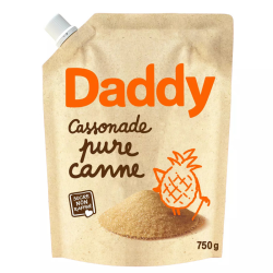 DADDY Cassonade sucre pure canne en poudre 750g